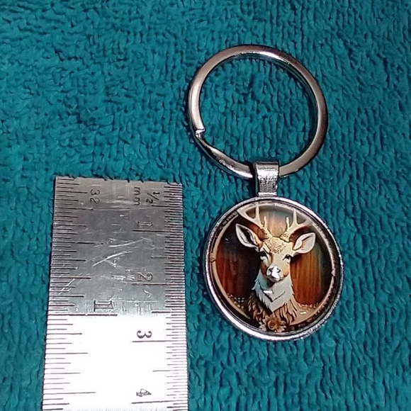 Deer Pendant Keychain - Picture 2 of 3
